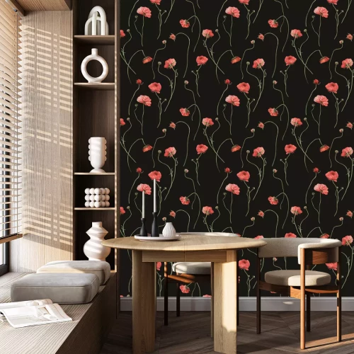 Tapete Zarte Wildblumen