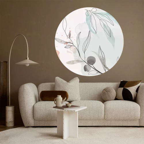 Sticker Aquarell-Olivenzweige