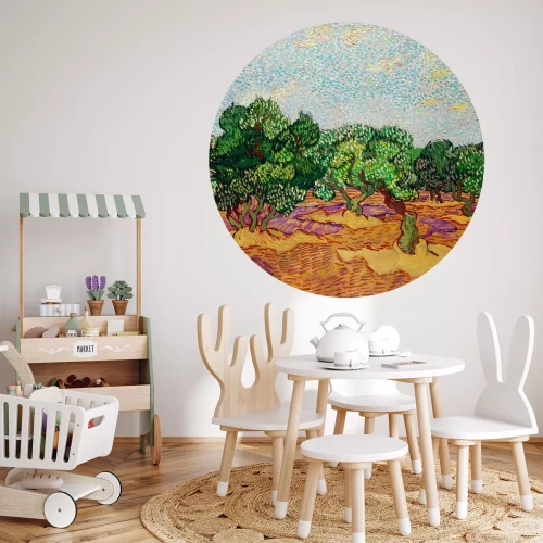 Sticker Olivenbäume in van Goghs Impression