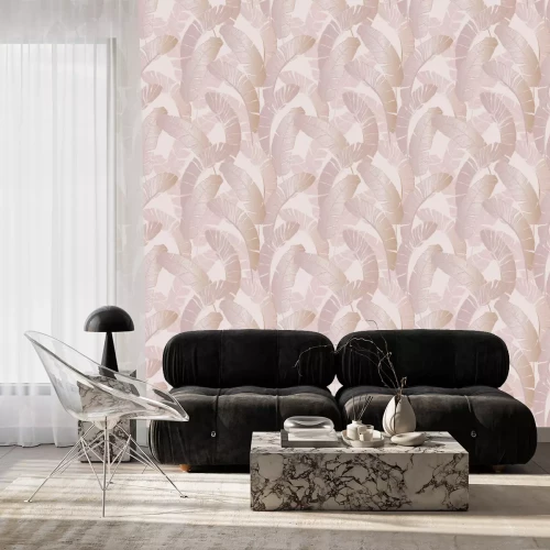 Tapete Baby pink Tropisch