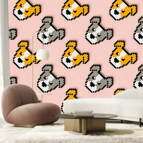 Fototapete Pixelated dogs