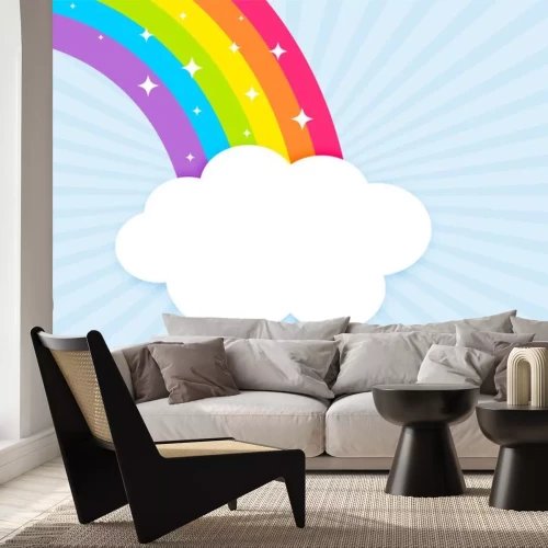 Sticker Abstrakter glänzender Regenbogen