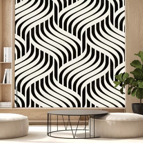 Fototapete Monochromatische Illusion der Abstraktion