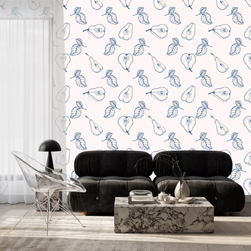 Tapete Birnenhälften