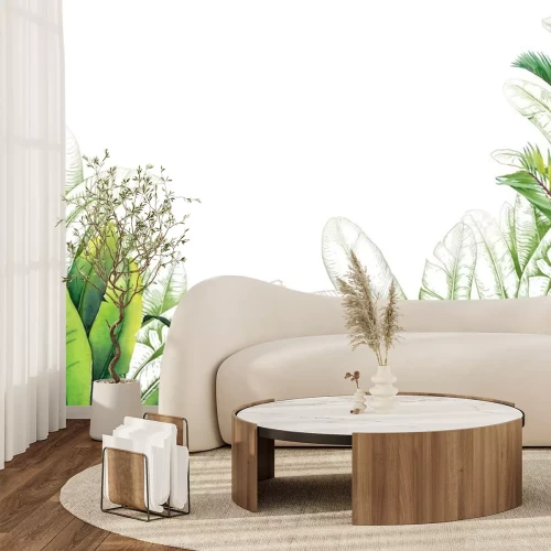 Sticker Grüne exotische Blätter