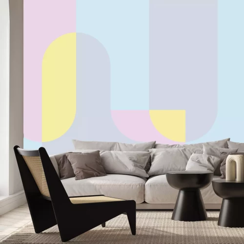 Fototapete Pastelltönen mit Blau
