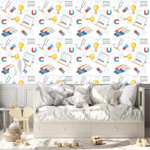 Tapete Physik lernen - Schulsachen