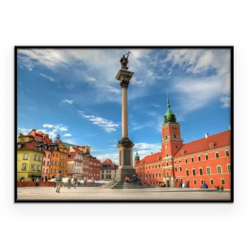 Poster Der Altstadtplatz von Warschau an einem klaren Tag