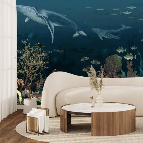 Fototapete Fische auf dem Meeresboden