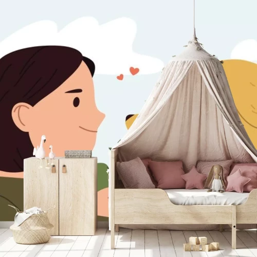 Sticker Konzept der Hundeliebe