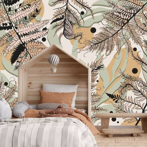 Fototapete Farn-Sonne