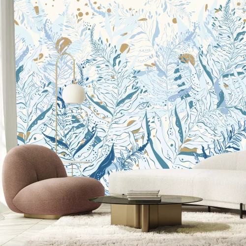 Fototapete Farne love blue