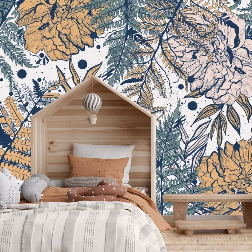 Fototapete Regnerisches Gestrüpp 