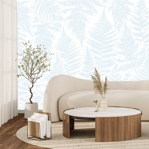 Fototapete Blättriges Aquamarin