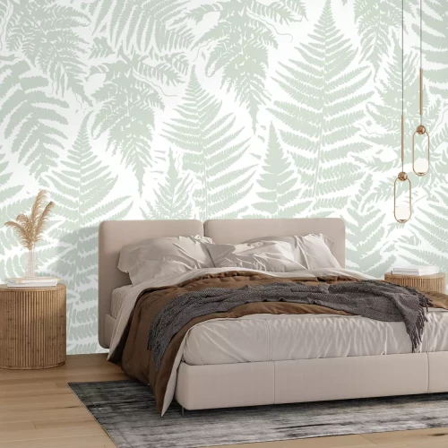 Fototapete Blattgrün der Farne