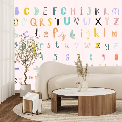 Sticker Fröhliches buntes Alphabet