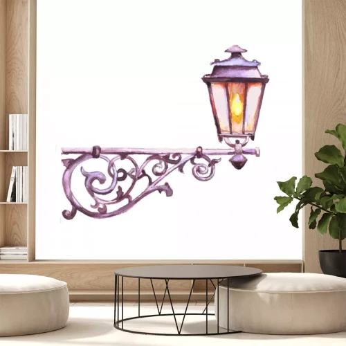 Sticker Violette Laterne