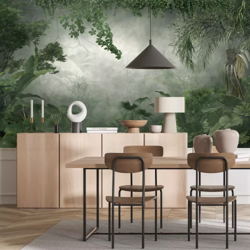 Fototapete 3D grüner Dschungel