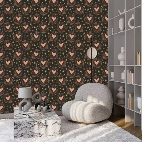 Tapete Böhmische Herzen