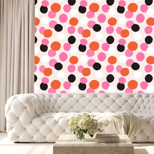 Tapete Verstreute bunte Punkte