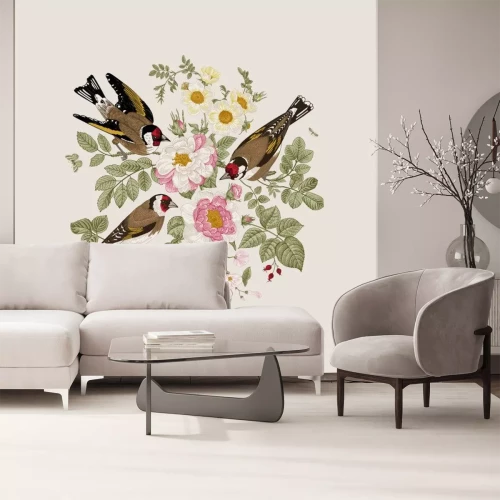 Sticker Vintage schäbige schicke Vögel