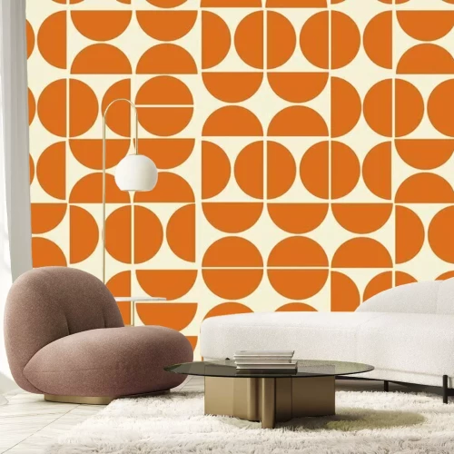 Fototapete Halbkreise aus Kupfer