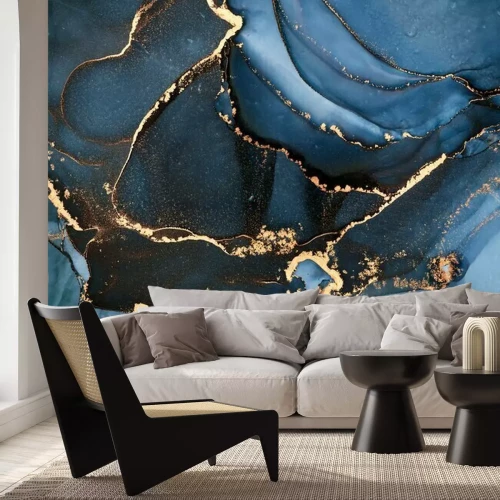 Fototapete Eine Mischung aus Blautönen