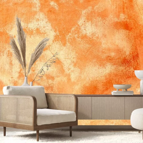 Fototapete Orange konkrete Grunge-Textur