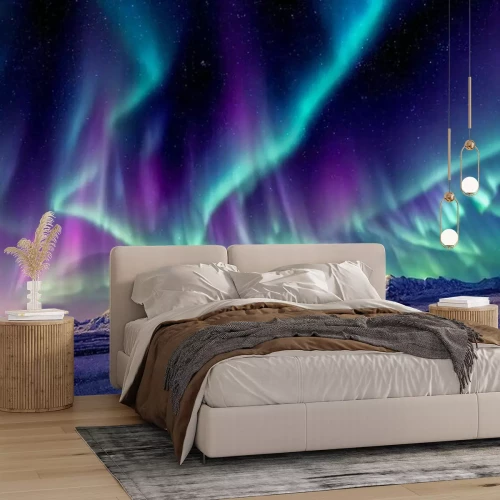 Fototapete Die Farben der norwegischen Aurora