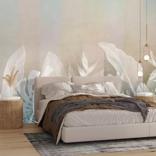 Fototapete Palm- und Monstera-Blätter