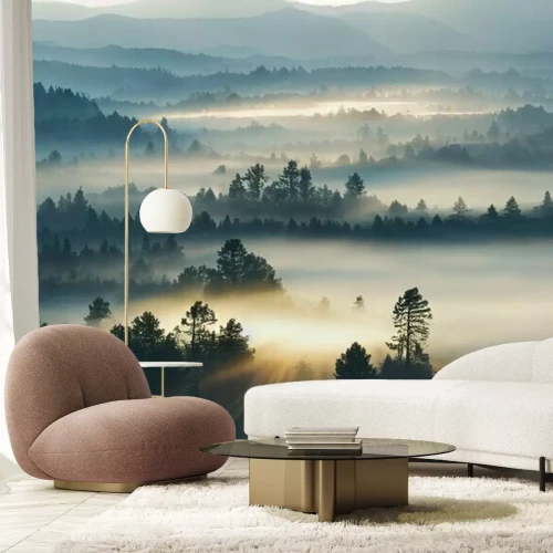 Fototapete Sunrise in the mountains