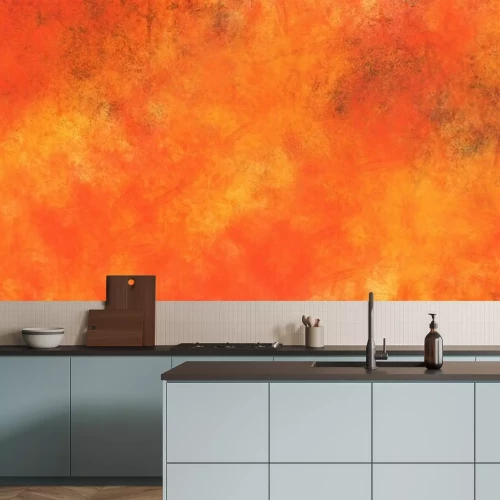 Fototapete Aquarell orangefarbene Aura-Textur