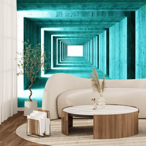 Sticker Betontunnel erzeugt eine optische 3D-Täuschung