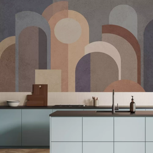 Fototapete Abstrakte Geometrische Figuren im Modernen Stil