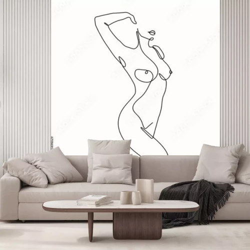 Fototapete Weibliche Silhouette