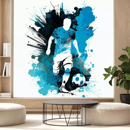 Sticker Fußball dribbeln