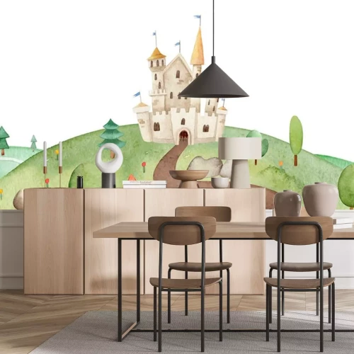 Sticker Königliches Schloss auf dem Hügel