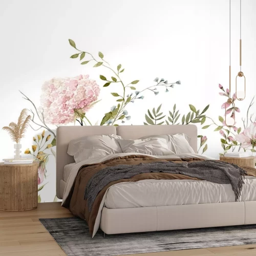 Sticker Ein Strauß puderrosa Blüten