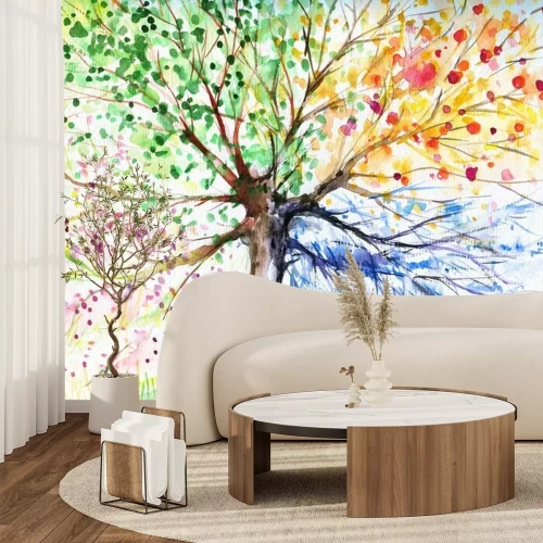 Sticker Vier Saison Baum