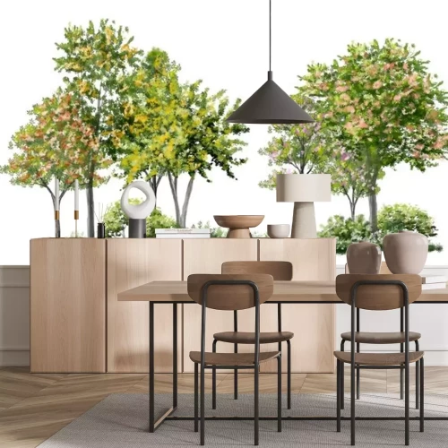 Sticker Bäume am Weg