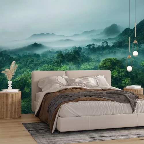 Fototapete Nebelmeer über einem tropischen Wald