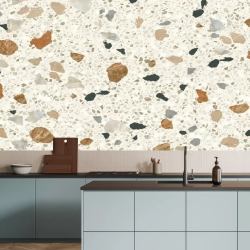 Fototapete Retro-Muster aus Stein