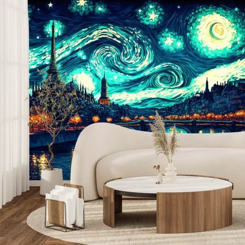 Sticker Sternennacht über Paris