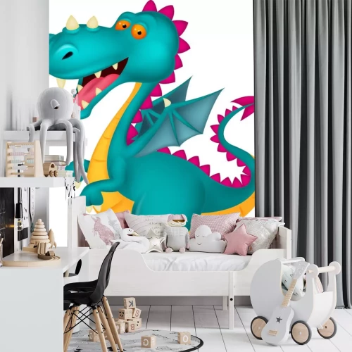 Sticker Drachekarikatur