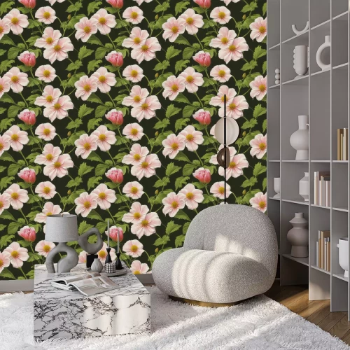 Tapete Puderblumen im Garten