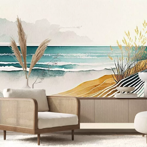 Sticker Meereslandschaft im Sommer