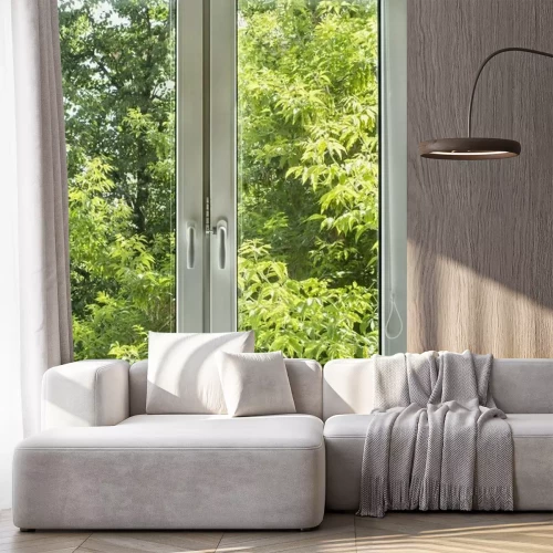 Fototapete Grüner baum hinter fenster