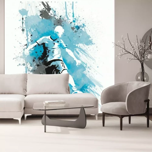 Sticker Spieler auf dem Fußballplatz