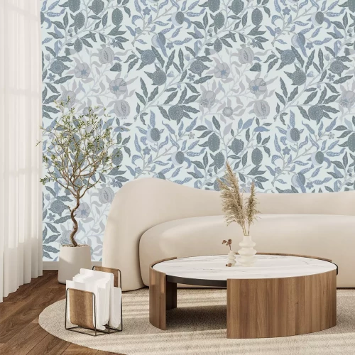 Fototapete Obstgarten nach Einbruch der Dunkelheit