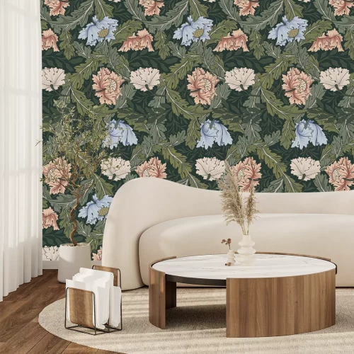 Fototapete Blumenbeete 